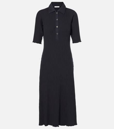 Ribbed-knit cotton-blend polo dress - Vince - Modalova