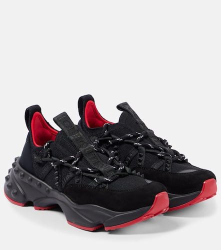 Trailnrun suede-trimmed sneakers - Christian Louboutin - Modalova