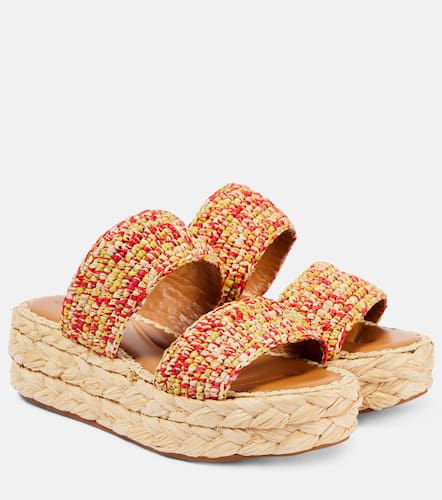 Arlene 2 raffia platform sandals - Clergerie - Modalova