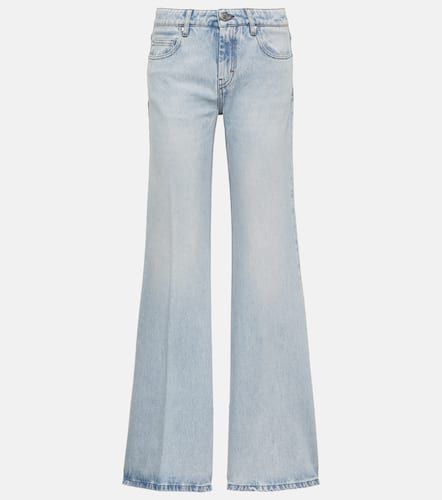Jeans flared con bajo dividido - Ami Paris - Modalova