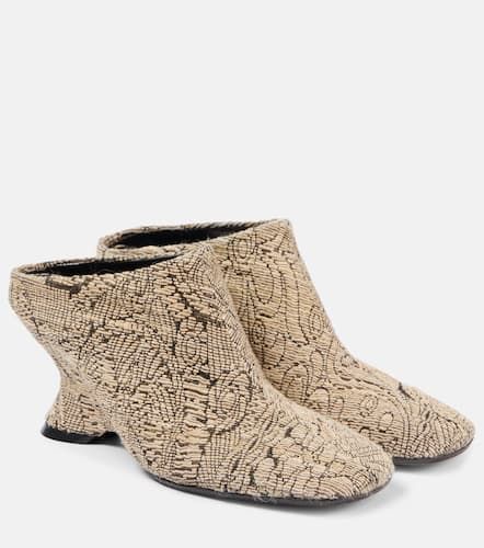 Mules compensées en jacquard - Dries Van Noten - Modalova