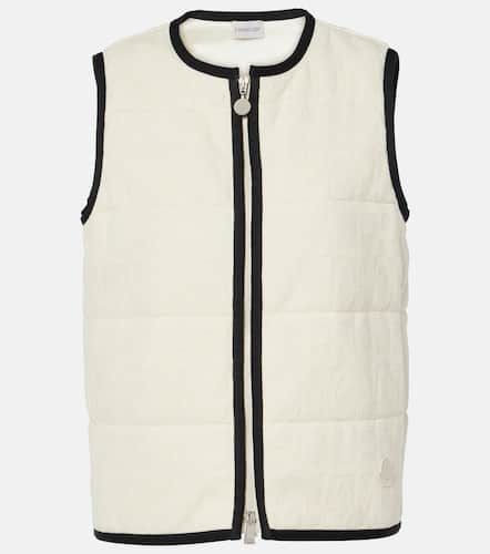 Chaleco en mezcla de algodón acolchado - Moncler - Modalova