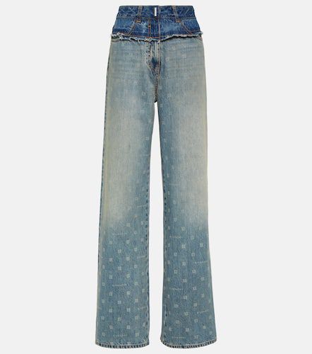Jeans anchos 4G de tiro alto - Givenchy - Modalova