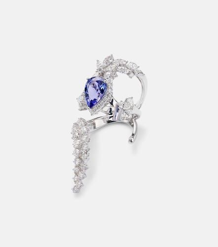 Reign Supreme 18kt white gold ring with tanzanite and diamonds - Yeprem - Modalova