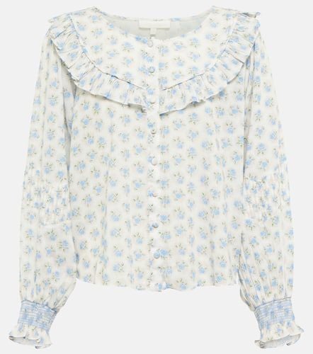 Camicia Goldie in cotone con stampa floreale - LoveShackFancy - Modalova