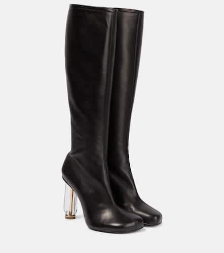 Leather knee-high boots - Dries Van Noten - Modalova