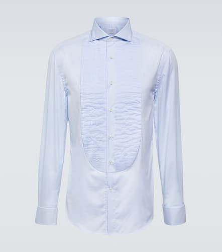 Camisa de algodón con pechera - Brunello Cucinelli - Modalova