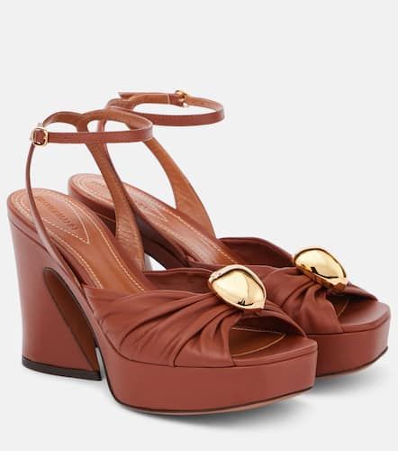 Gleam 120 leather platform sandals - Zimmermann - Modalova