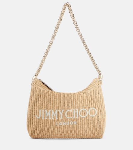 Borsa a spalla Callie in rafia con logo - Jimmy Choo - Modalova