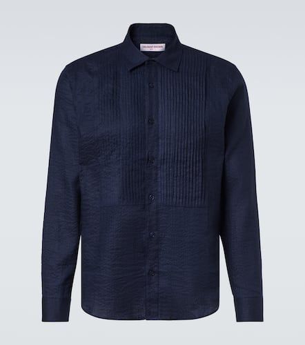 Giles cotton and linen tuxedo shirt - Orlebar Brown - Modalova