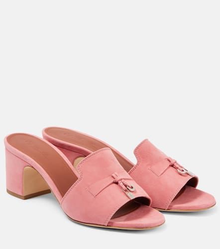 Mules Summer Charms de ante - Loro Piana - Modalova