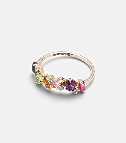 Anillo Rainbow Amalfi de oro de 14 ct con diamantes y piedras - Suzanne Kalan - Modalova