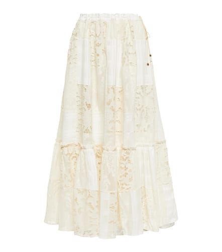 Andie cotton-blend midi skirt - Zimmermann - Modalova