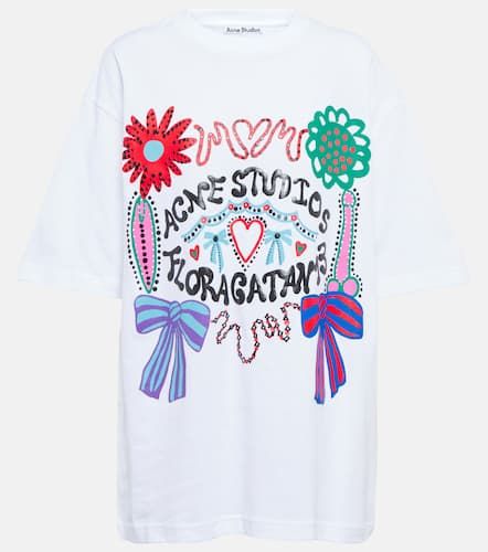 Bedrucktes T-Shirt aus Baumwolle - Acne Studios - Modalova