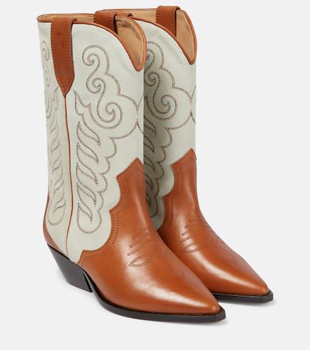 Duerto embroidered leather boots - Isabel Marant - Modalova