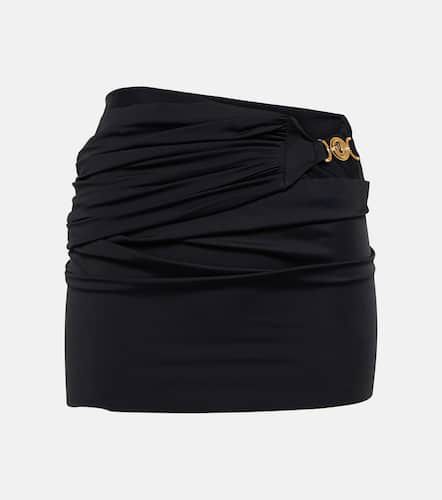 Minifalda fruncida con adornos - Versace - Modalova