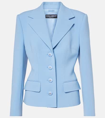 Blazer Dolce in crêpe di lana - Dolce&Gabbana - Modalova