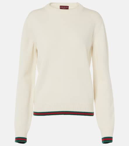 Pullover Web Stripe aus Wolle und Kaschmir - Gucci - Modalova