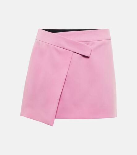 Cloe wrap wool gabardine miniskirt - The Attico - Modalova