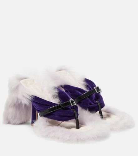 Sandalias Step Post con borrego - Burberry - Modalova