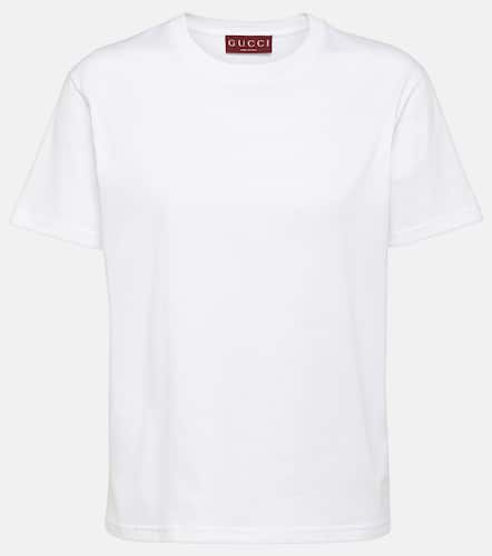 Camiseta de jersey de algodón con bordado - Gucci - Modalova