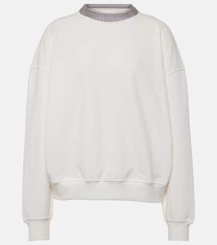 Verziertes Sweatshirt aus Baumwoll-Jersey - Brunello Cucinelli - Modalova