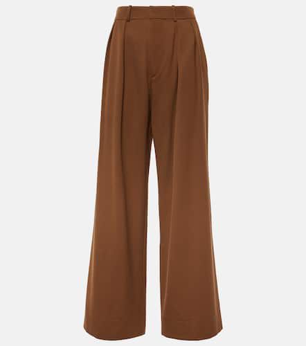 Pantalones anchos de lana con tiro bajo - Wardrobe.NYC - Modalova