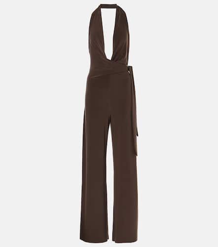 Halterneck jersey jumpsuit - Norma Kamali - Modalova