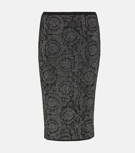 Versace Barocco knit midi skirt - Versace - Modalova