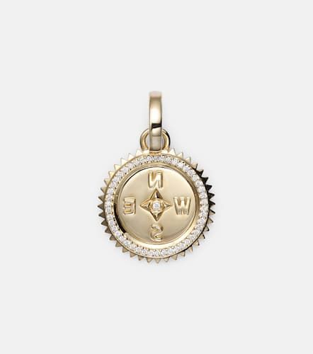 Colgante Internal Compass de oro de 18 ct con diamantes - FoundRae - Modalova