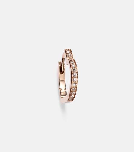 Antifer Heart Small 18kt gold single hoop earring with diamonds - Repossi - Modalova