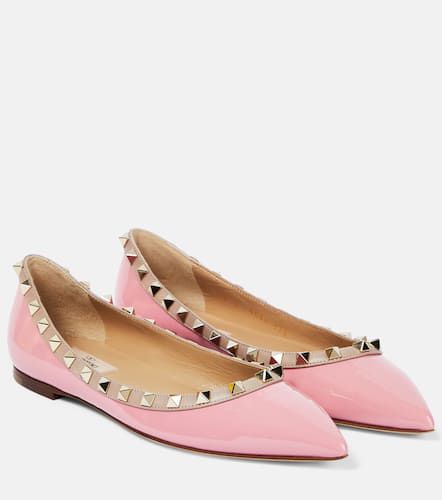 Rockstud patent leather ballet flats - Valentino Garavani - Modalova