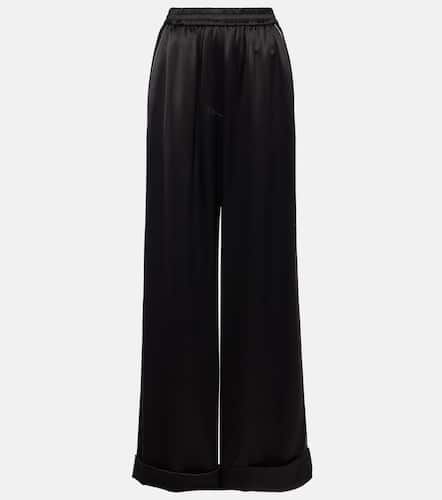 Weite High-Rise-Hose aus einem Seidengemisch - Dolce&Gabbana - Modalova