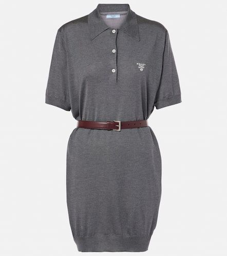 Prada Belted silk polo dress - Prada - Modalova