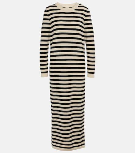 Striped wool and cashmere midi dress - Jardin des Orangers - Modalova