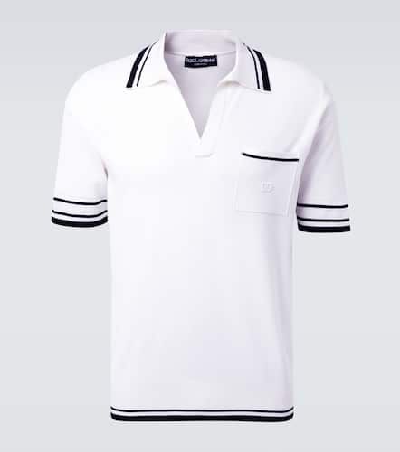 Dolce&Gabbana Polo in misto seta - Dolce&Gabbana - Modalova
