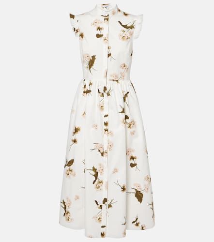 Bedrucktes Midikleid aus Baumwollpopeline - Erdem - Modalova