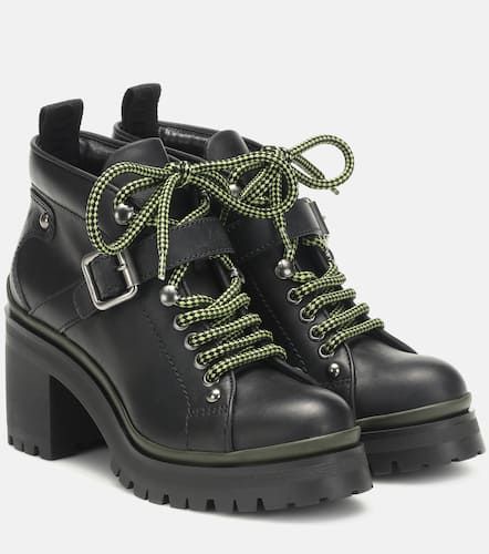 Miu Miu Schnürstiefel aus Leder - Miu Miu - Modalova