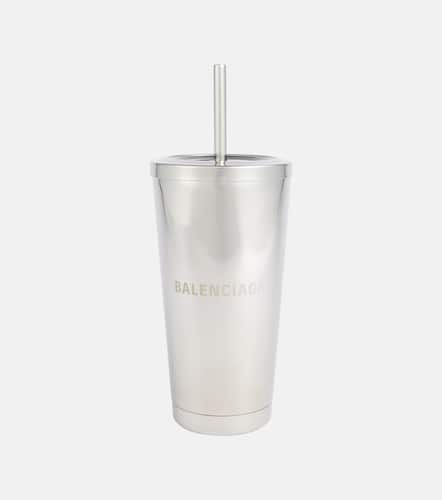Logo stainless steel travel cup - Balenciaga - Modalova