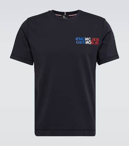 Day-Namic Tricolor logo cotton T-shirt - Moncler Grenoble - Modalova