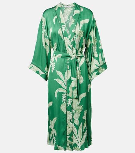 Erica floral satin kaftan - Poupette St Barth - Modalova