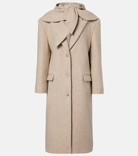 Manteau à capuche en laine et soie - Magda Butrym - Modalova