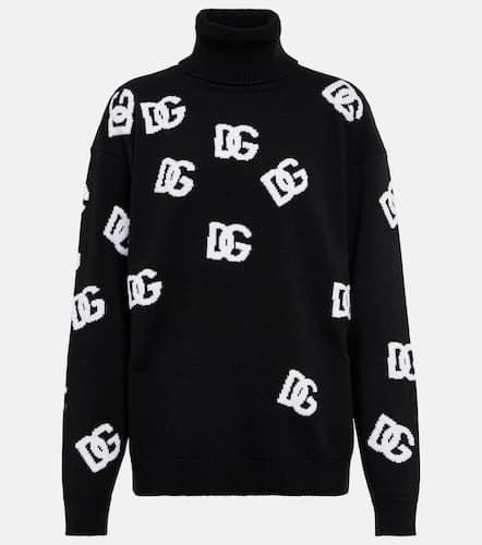 Rollkragenpullover DG aus Jacquard - Dolce&Gabbana - Modalova