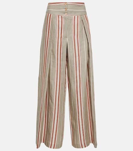 Notan striped wide-leg linen pants - Loro Piana - Modalova