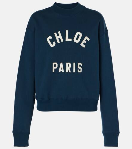 ChloÃ© Logo cotton fleece sweatshirt - Chloe - Modalova