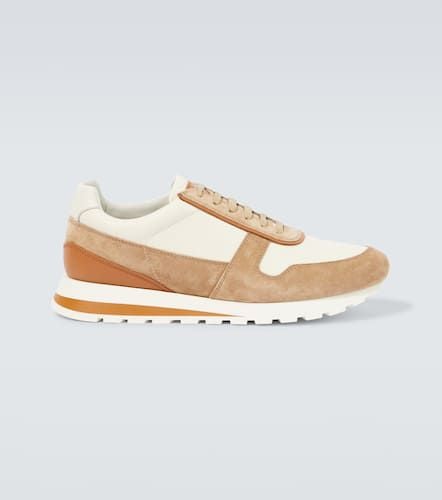 Sneakers aus Leder und Veloursleder - Brunello Cucinelli - Modalova