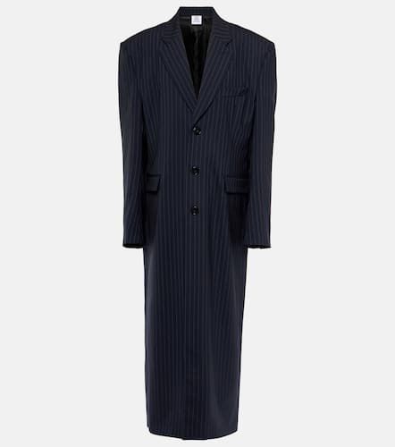 Oversized pinstriped wool coat - Vetements - Modalova