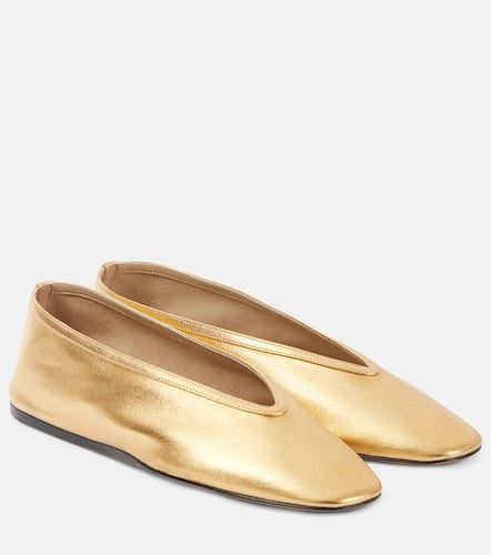 Luna metallic leather ballet flats - Le Monde Beryl - Modalova
