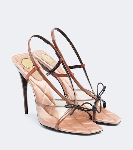 Sandali slingback Jean in TPU e pelle - Saint Laurent - Modalova