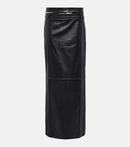 Falda larga Ararat de piel de tiro bajo - The Mannei - Modalova